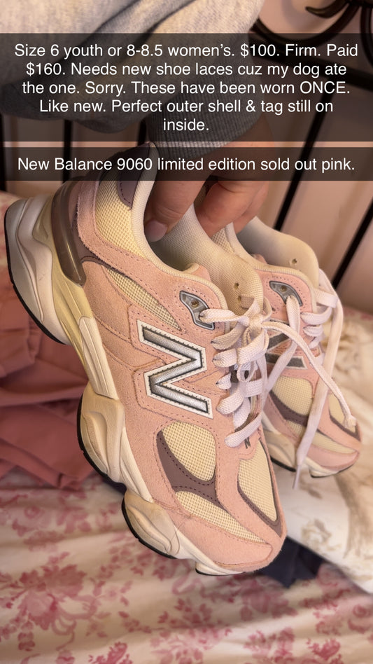 New Balance 9060 Size 8-8.5 Women’s or 6 Youth