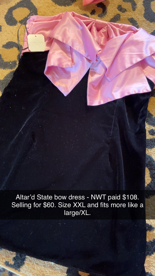 Altar’d State Bow Dress XXL NWT